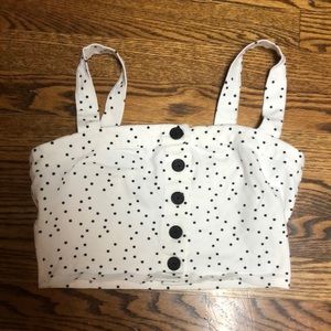 Forever 21 star cropped tank, size M